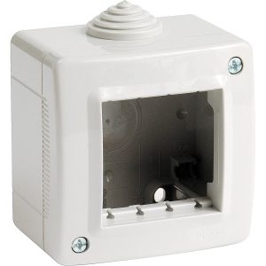 Конзола за открит монтаж без капак IP40 2 мод. цвят Светлосив Classia Bticino
