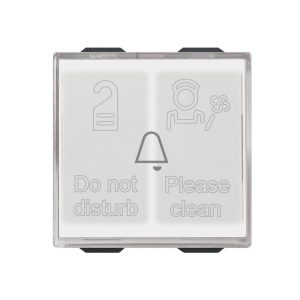 Бутон с подсветка с два хотелски индикатора 1P NO 10 A 230 V 2M VIMAR NEVE UP