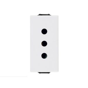 Контакт SICURY италиански стандарт 2P+E 10A 250 V~ P11 Бял 1M VIMAR NEVE UP
