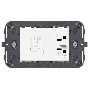Контакт за електрическа самобръсначка 230V 3M Бял VIMAR NEVE UP