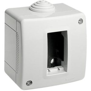 Конзола за открит монтаж без капак IP40 1 мод. цвят Светлосив Classia Bticino