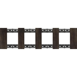 Рамка 4x2 мод. дървена цвят Орех (Walnut) Living Now Bticino.
