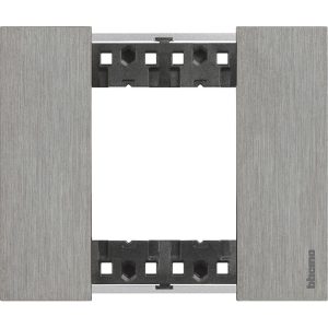 Рамка 2 мод. метална цвят Стомана (Steel) Living Now Bticino