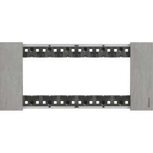Рамка 6 мод. метална цвят Стомана (Steel) Living Now Bticino