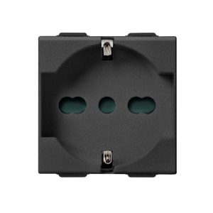Контакт 2P+E 16 A 250 V~ Универсален, Карбон мат, 2M VIMAR NEVE UP