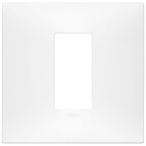 Декоративна рамка 1M центр. за 2M конзола, технополимер, Бял мат, VIMAR NEVE UP
