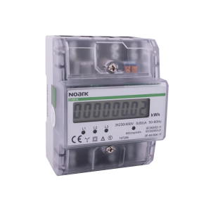 107285 Ex9EM Електромер 3P 4 модулa 80A 1 тарифен LCD дисплей NOARK