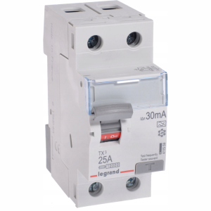 411559 Дефектнотокова защита TX³-ID 2P 30mA тип A 25A LEGRAND