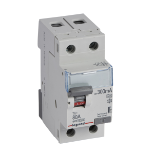 411577 Дефектнотокова защита TX³-ID 2P 300mA тип A 80A LEGRAND