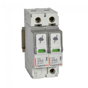 412241 Катоден отводител SPD T2 320 V~ (IT) 40kA 2P LEGRAND