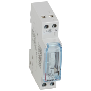 412794 Таймер Седмичен MicroRex QW11 2 часа минимален интервал с батерия 100 часа резерв 16А 230V LEGRAND