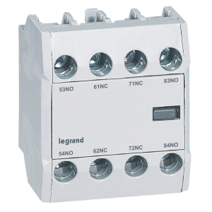 416855 Блок помощни контакти CTX3 2NO/2NC челен монтаж LEGRAND