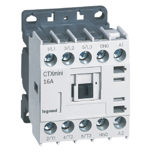 417066 Контактор CTX3 mini 3P 7.5kW (16A AC-3) 1NO 230V 50/60Hz LEGRAND