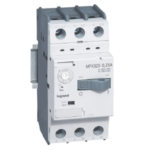 417301 Моторна защита MPX3-32S 0.06kW TM 0.16/0.25A 100kA LEGRAND