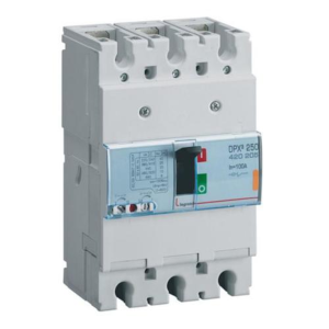 420205 Автоматичен прекъсвач DPX3 250 TM 3P 100A 25кA регулируем (In x 0.8...1) LEGRAND