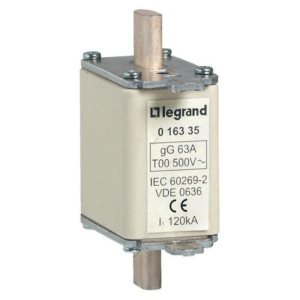 016355 Стопяем ножов предпазител тип gG 160А размер 00 LEGRAND