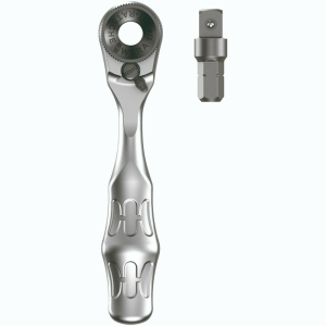 Комплект тресчотка метална ¼" с адаптер 870/1 8001 A Zyklop Mini WERA