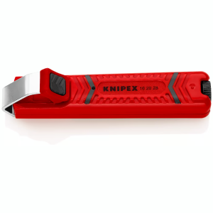 Кабелен нож за изолацияØ8-28мм червена ръкохватка 130мм с фиксатор KNIPEX