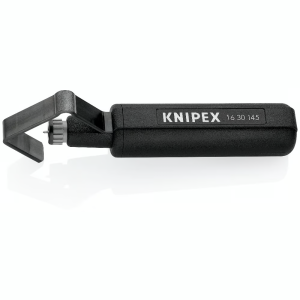 Кабелен нож за изолация Ø19-40мм черна ръкохватка 145мм с фиксатор KNIPEX
