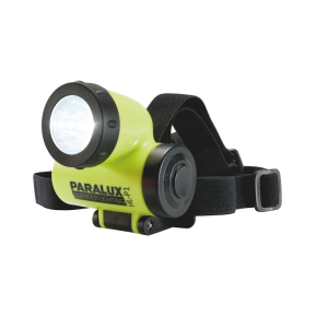 Фенер челник 3W IP68 Ex 120lm 150 метра лъч PARALUX® HL-P1 жълт 2хААА поликарбонат PARAT