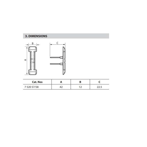 LED подсветка за девиатори 230V 0.15mA цвят син