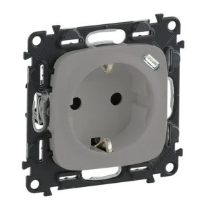 Контакт шуко 2P+E, USB C, Allure, алуминий