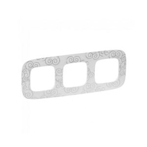 Legrand Allure рамка 3 х нарцис хром