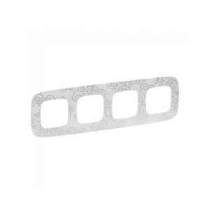Legrand Allure рамка 4 х нарцис хром