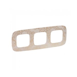 Legrand Allure рамка 3 х нарцис злато