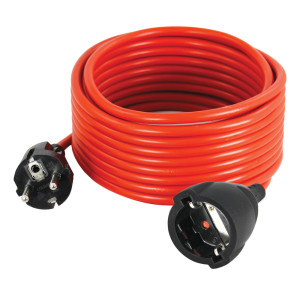 Удължител 15 метра кабел H05VV-F 3G1.5мм2 червен COMMEL