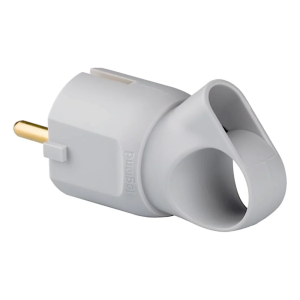 Щепсел сив 2P+Т 16A 250V с ринг LEGRAND