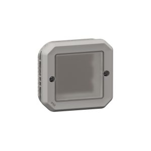 Адаптер Plexo New за механизъм Mosaic 2М IP20, с гъвкава мембрана, сив, Legrand