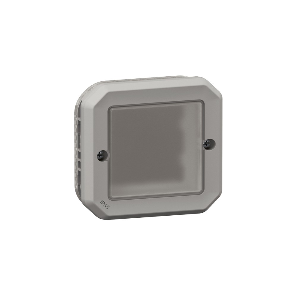 Адаптер Plexo New за механизъм Mosaic 2М IP20, с гъвкава мембрана, сив, Legrand Адаптер Plexo New за механизъм Mosaic 2М IP20, с гъвкава мембрана, сив, Legrand