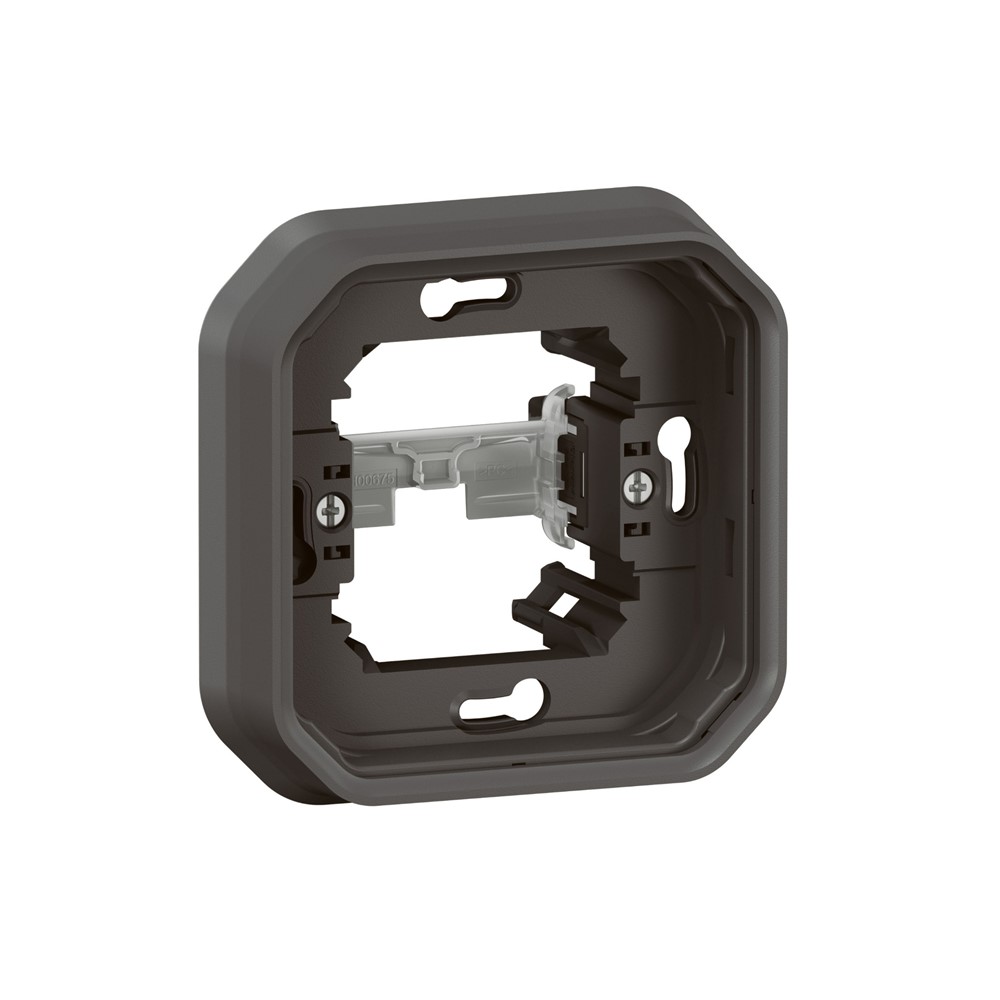 Монтажна рамка Plexo New, 1x (2М), със скоби, антрацит, Legrand Монтажна рамка Plexo New, 1x (2М), със скоби, антрацит, Legrand