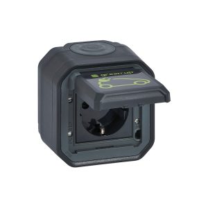 Контакт Plexo New за електрически автомобил 16A 230V, ОМ, антрацит, Legrand