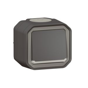 NO бутон Plexo New с подсветка 10А СГЛОБЕН ОМ антрацит, Legrand