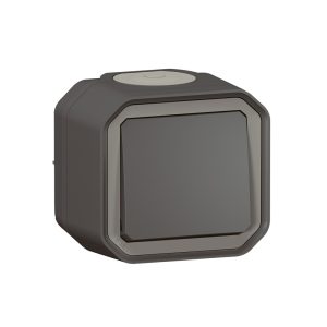 NO бутон Plexo New 10А IP55 IK08 СГЛОБЕН ОМ антрацит, Legrand