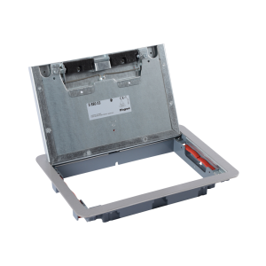 Капак за подова кутия 12 модула хоризонтален/8 модула вертикален МЕТАЛЕН Stainless steel LEGRAND