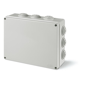 Кутия 190х140х70мм IP55 UV кабелни мембрани 10х38мм затваряне с винт серия Scabox SCAME