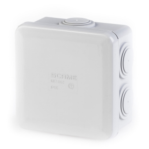Кутия 150x110x70мм IP55 GW 960°C кабелни мембрани 7х29мм затваряне с пластмасов винт серия Cubik SCAME