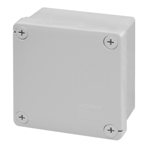 Кутия 100х100х50мм IP55 UV плътни стени затваряне с винт серия Cubox SCAME