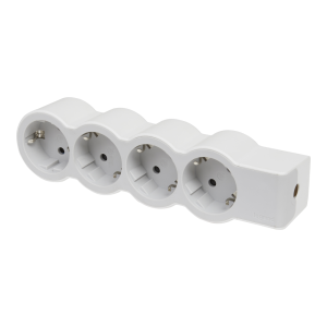 Разклонител БЯЛ 4x2P+E без кабел Standard NEW LEGRAND
