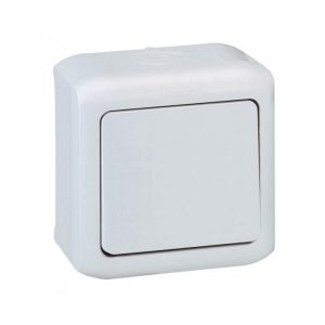 Еднополюсен ключ 10А Forix сив IP44 Legrand