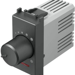 Димер ротативен 1-10V 180VA 1M, цвят Черен мат, Modul TEM