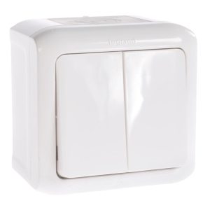 Сериен ключ 10А Forix бял IP44 Legrand