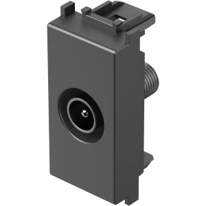 Розетка TV индивидуална 0db 1M, цвят Антрацит, Modul TEM