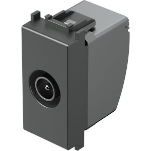 Розетка TV преходна 10db 1M, цвят Антрацит, Modul TEM