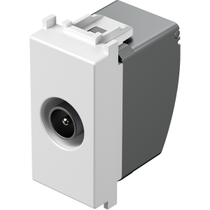 Розетка TV крайна 1db 1M, цвят Бял мат, Modul TEM