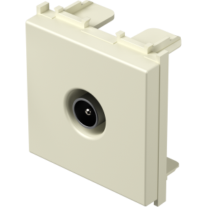 Розетка TV индивидуална 0db 2M, цвят Крем гланц, Modul TEM