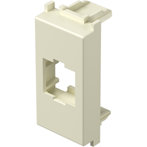 Лицев панел RJ45 Keystone 1M, цвят Крем гланц, Modul TEM